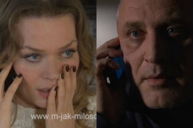 M jak miłość odcinek 1146. Rafał (Przemysław Bluszcz), Anna (Tamara Arciuch)