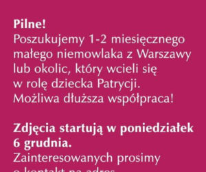 M jak miłość. Dziecko Patrycji poszukiwane! Produkcja serialu ma poważny problem z losami noworodka  