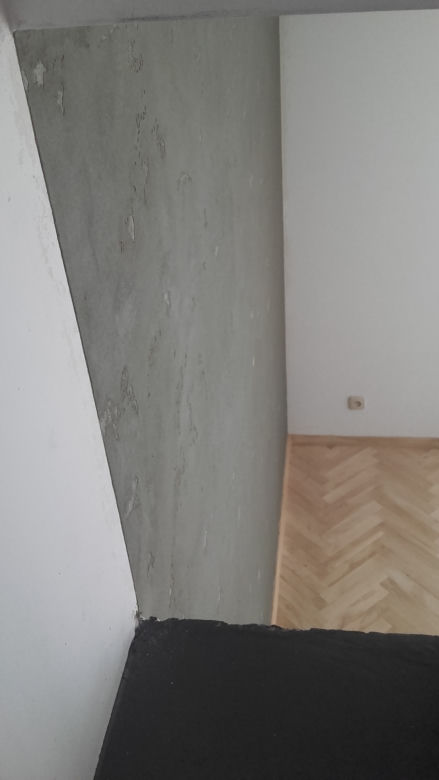 Metamorfoza ściany w salonie BETON na ścianie!