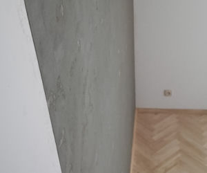 Metamorfoza ściany w salonie BETON na ścianie!