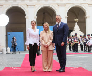 Marta Nawrocka we Włoszech