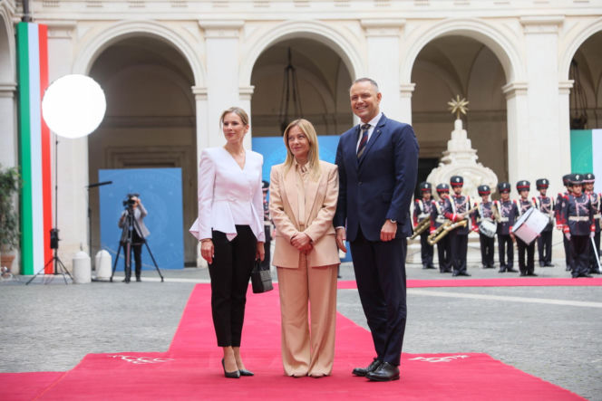 Marta Nawrocka we Włoszech