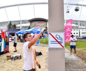 Tak wygląda sztuczna plaża przy Stadionie Śląskim. Rozkręcaliśmy tam imprezę w ramach Eska Summer City