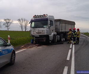 Samochód osobowy wjechał pod ciężarówkę. Pasażer zginął na miejscu