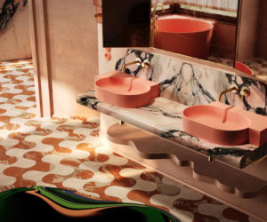 Różowa łazienka od Omnires