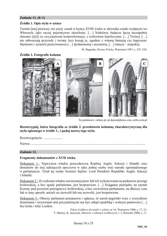 Matura 2020 ARKUSZE CKE: Historia