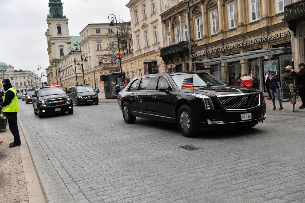 Przyjazd Joe Bidena do Polski. Warszawa stanęła