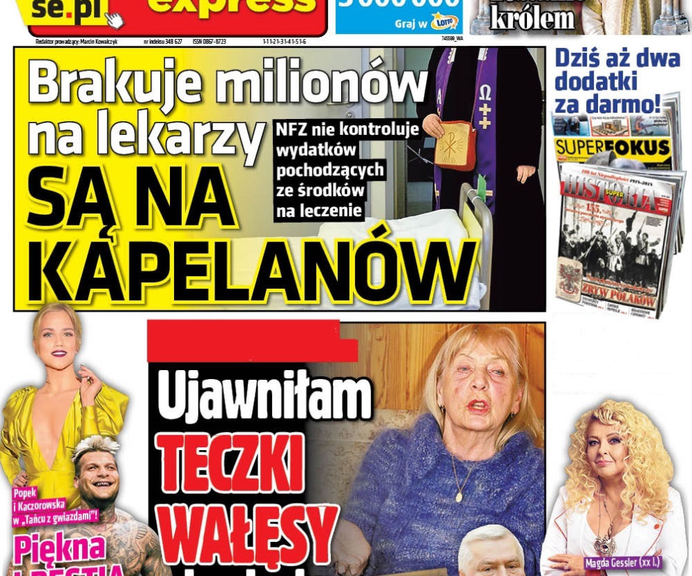 Okładka Super Expressu 18.01.2018