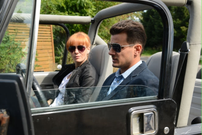 Komisarz Alex 4 sezon. Lucyna (Magdalena Walach), Michał Orlicz (Antoni Pawlicki)