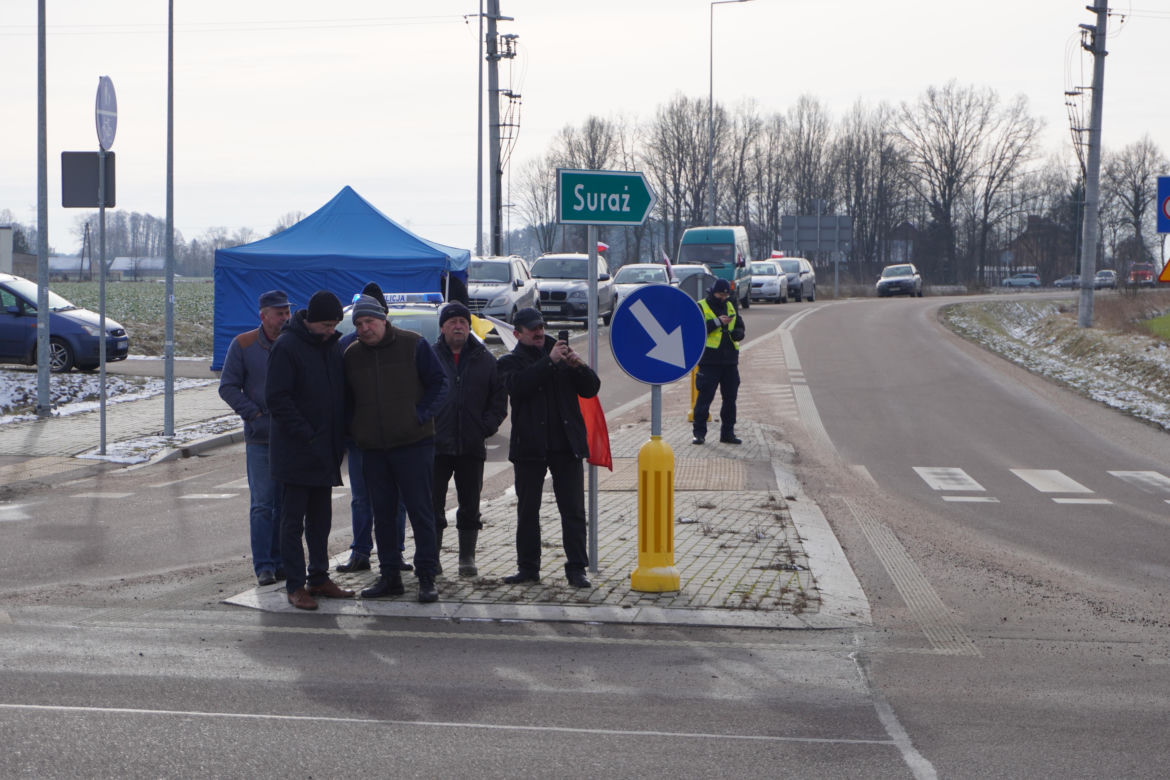 Protest rolników w Podlaskiem. Ciągniki blokują drogi w całym województwie! 