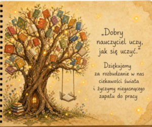 Kartka z życzeniami na Dzień Nauczyciela