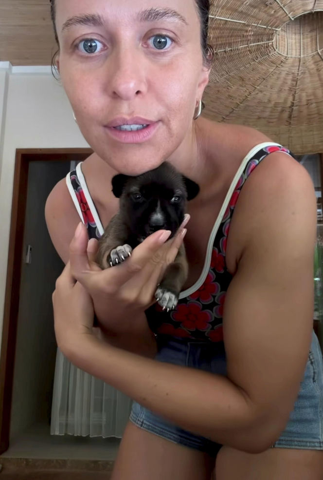 Malwina Wędzikowska uratowała psa