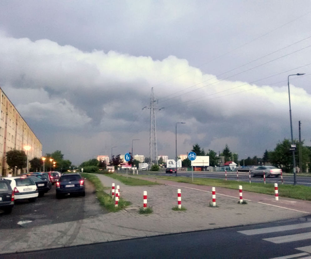 Bydgoszcz: chmury nad miastem