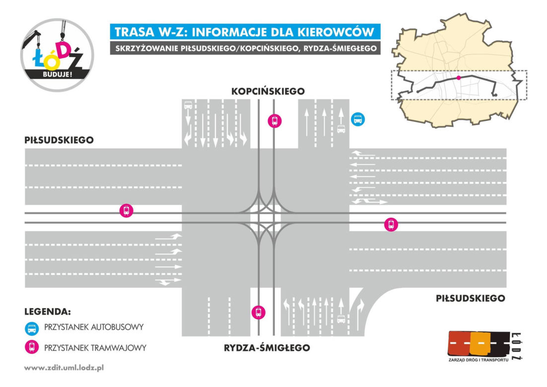 Piłsudskiego, Kopcińskiego/Rydza Śmigłego