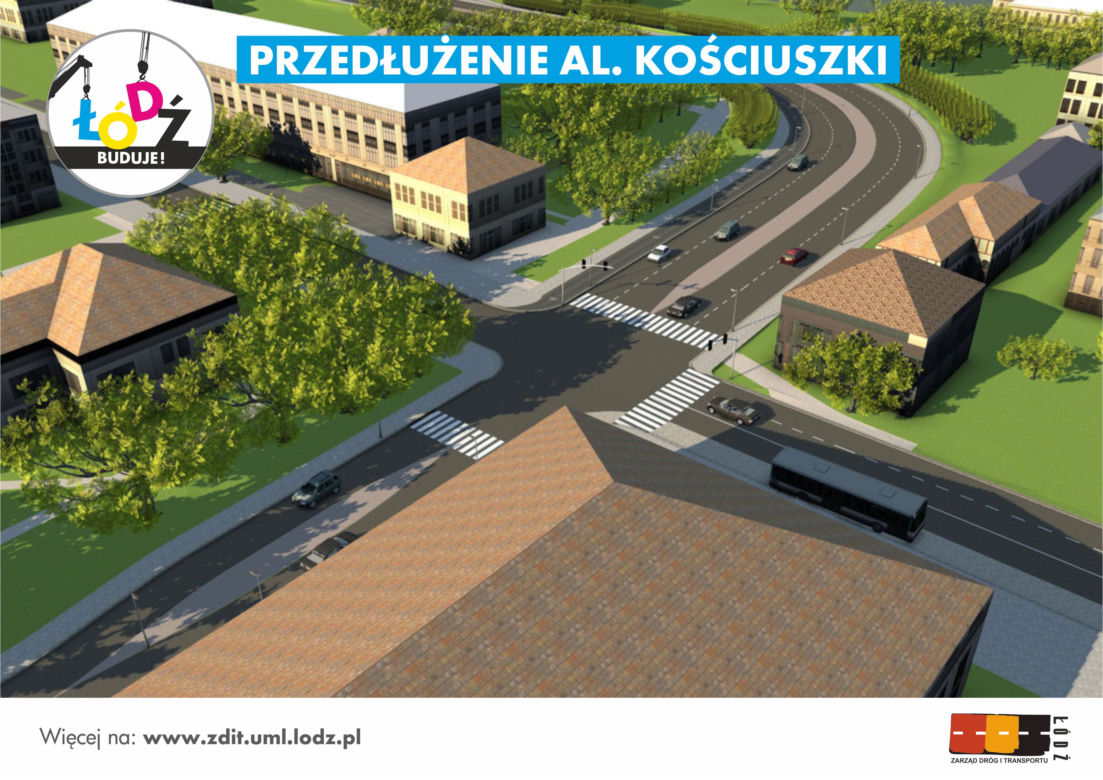 Aleja Kościuszki będzie dłuższa