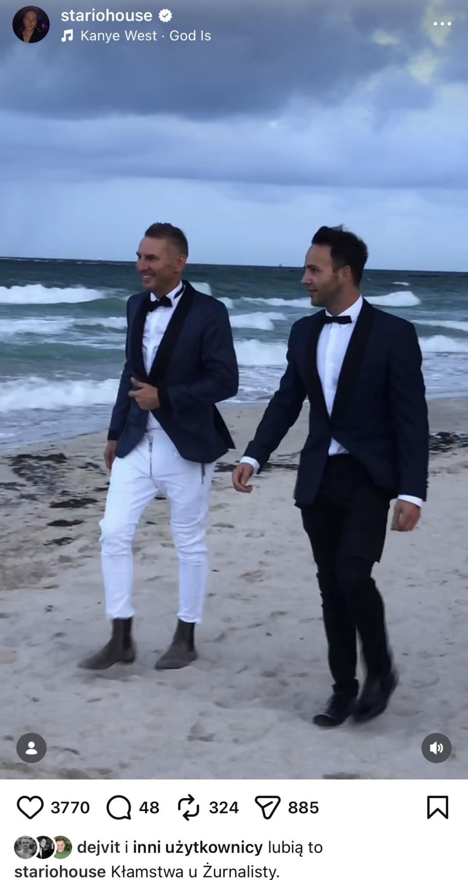 Krzysztof Gojdź i Marcin Roznowski: Ślub na plaży