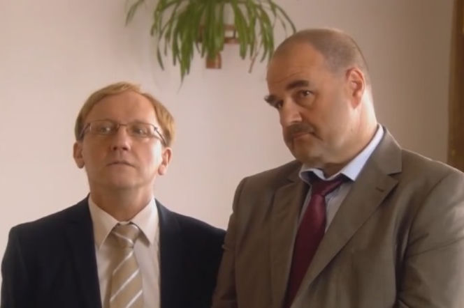 Ranczo 8 sezon odcinek 95. Senator Kozioł (Cezary Żak), Czerepach (Artur Barciś)