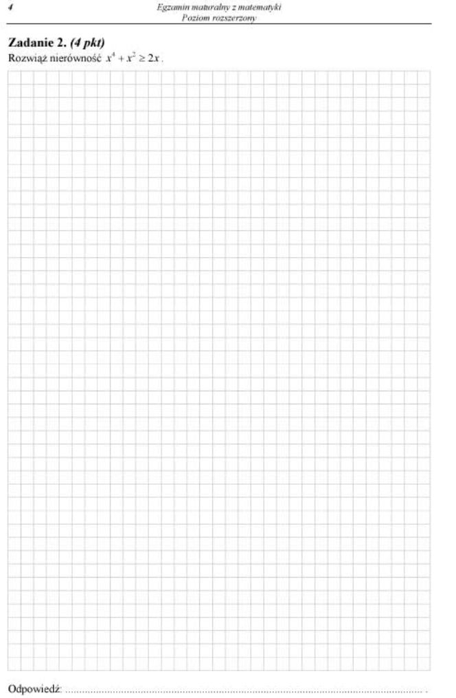 Matura 2012 matematyka rozszerzona