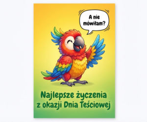 Śmieszna kartka na Dzień Teściowej