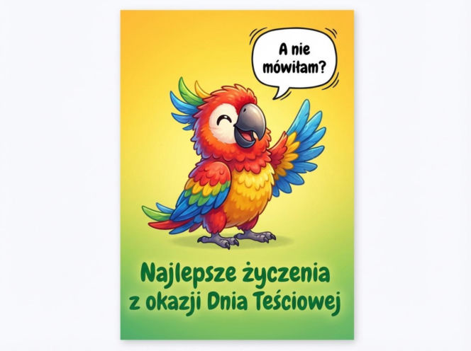 Śmieszna kartka na Dzień Teściowej