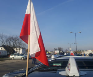 Protest taksówkarzy w Bydgoszczy 