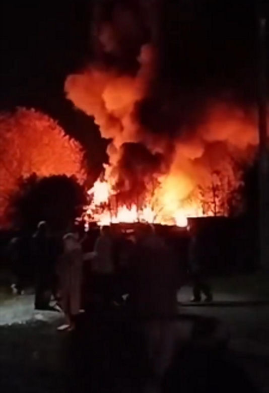 Katastrofa rosyjskiego bombowca. Tu-95 rozbił się i stanął w ogniu. Zginęło 6 osób