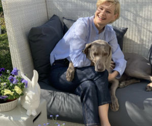Małgorzata Kożuchowska  elegancka pani domu