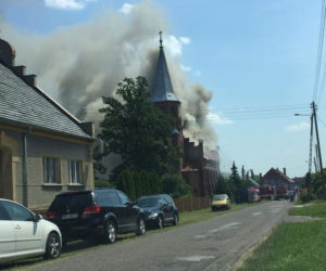 Pożar kościoła w Lutolu Suchym