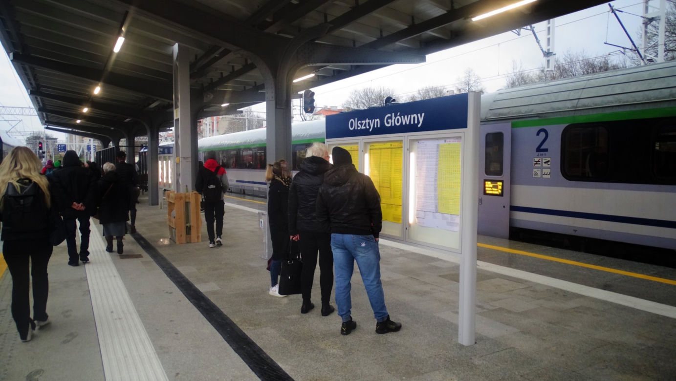 Nowy peron na stacji Olsztyn Główny gotowy. PKP pokazały zdjęcia