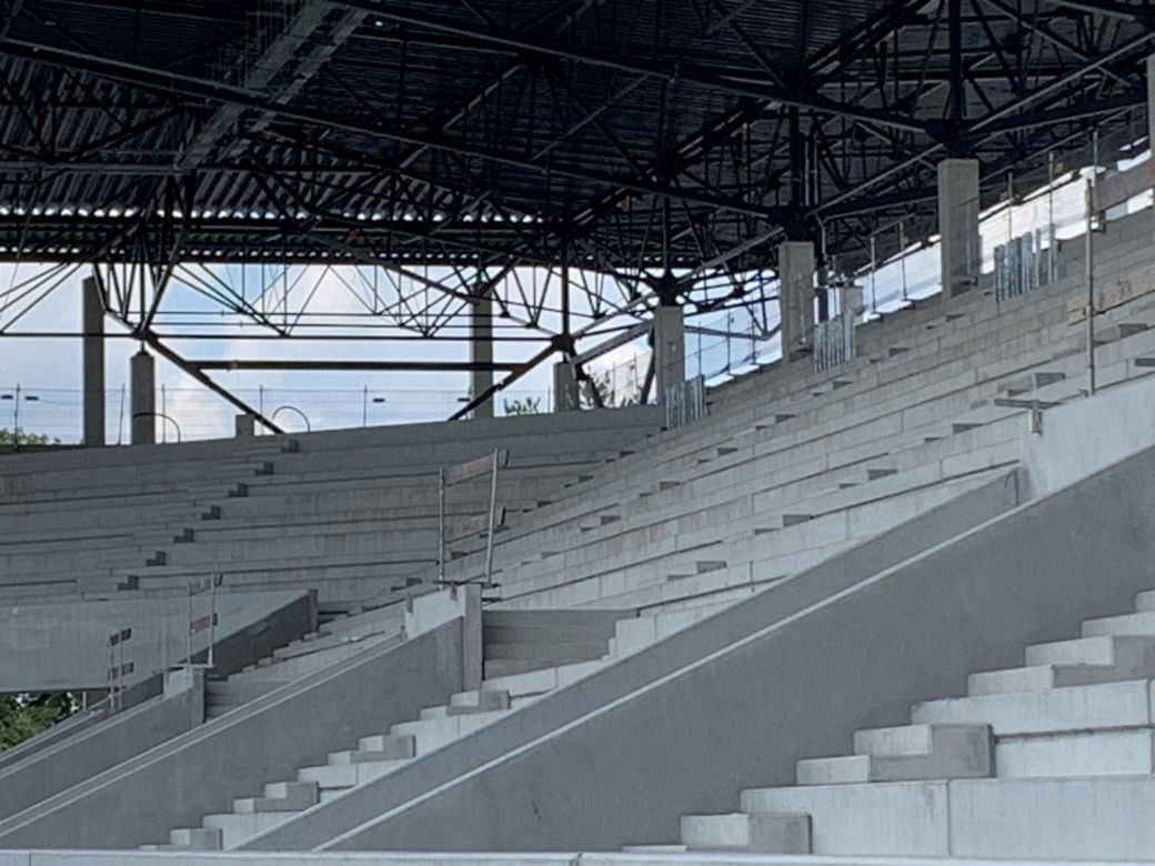 Stadion Miejski w Katowicach jest na ukończeniu. Najnowsze zdjęcia z czerwca