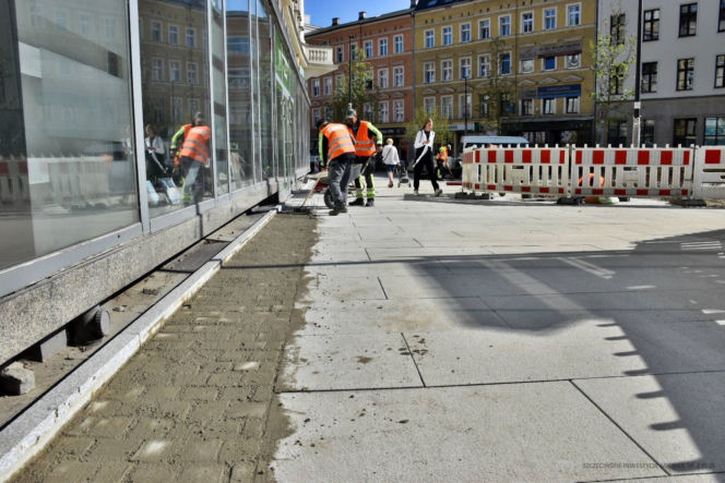 Przebudowa alei Wojska Polskiego w Szczecinie - czerwiec 2023