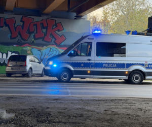Potrącenie rowrzysty w Warszawie
