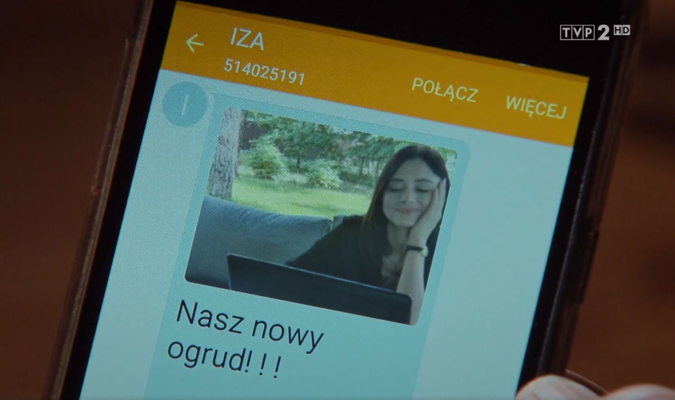 M jak miłość, odc. 1611: Iza (Adriana Kalska) 