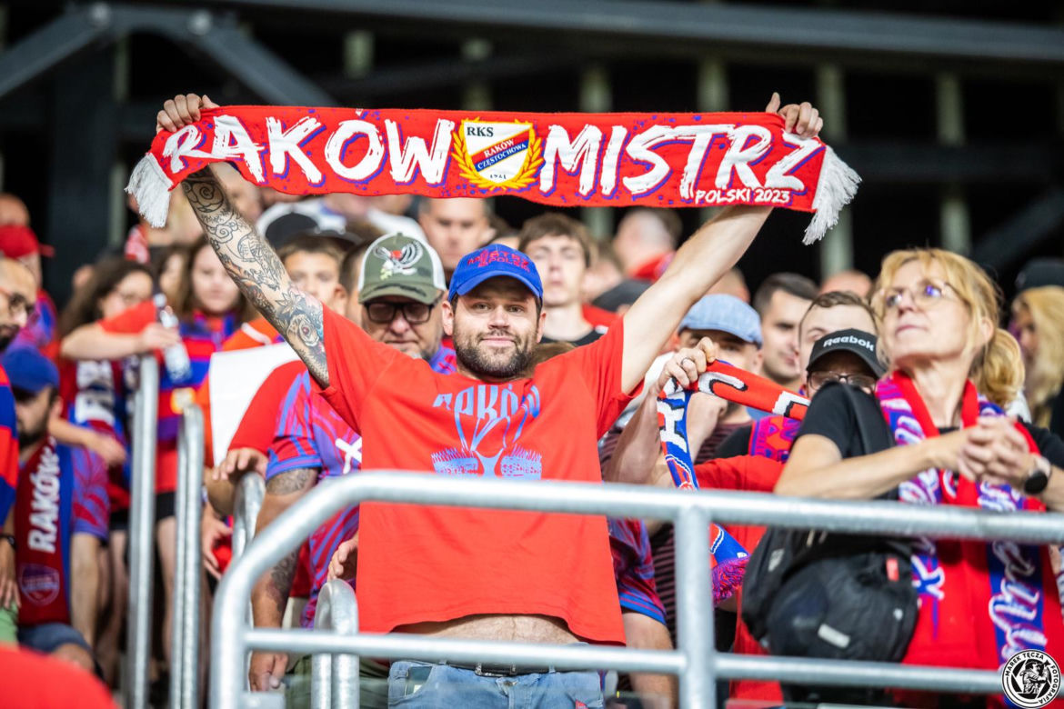 Raków Częstochowa - FC Kopenhaga Zdjęcia kibiców