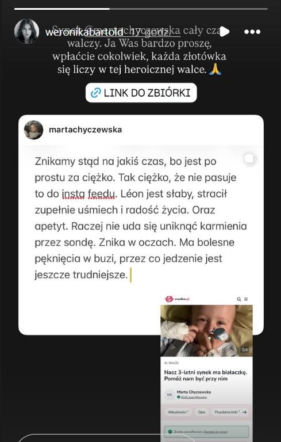 Synek Marty Chyczewskiej choruje na białaczkę