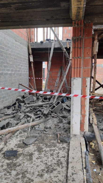 Wypadek na budowie w Tarnowskich Górach