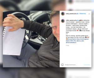 Rafał Zawierucha za kierownicą Mercedesa
