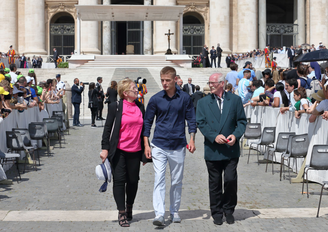 Tomasz Komenda spotkał się z papieżem Franciszkiem