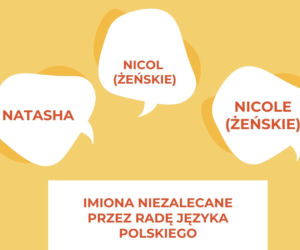 IMIONA NIEZALECANE przez Radę Języka Polskiego
