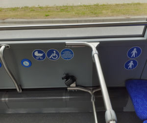 Autobus elektryczny testowany na ulicach Siedlec wyróżnia się swoim wyglądem