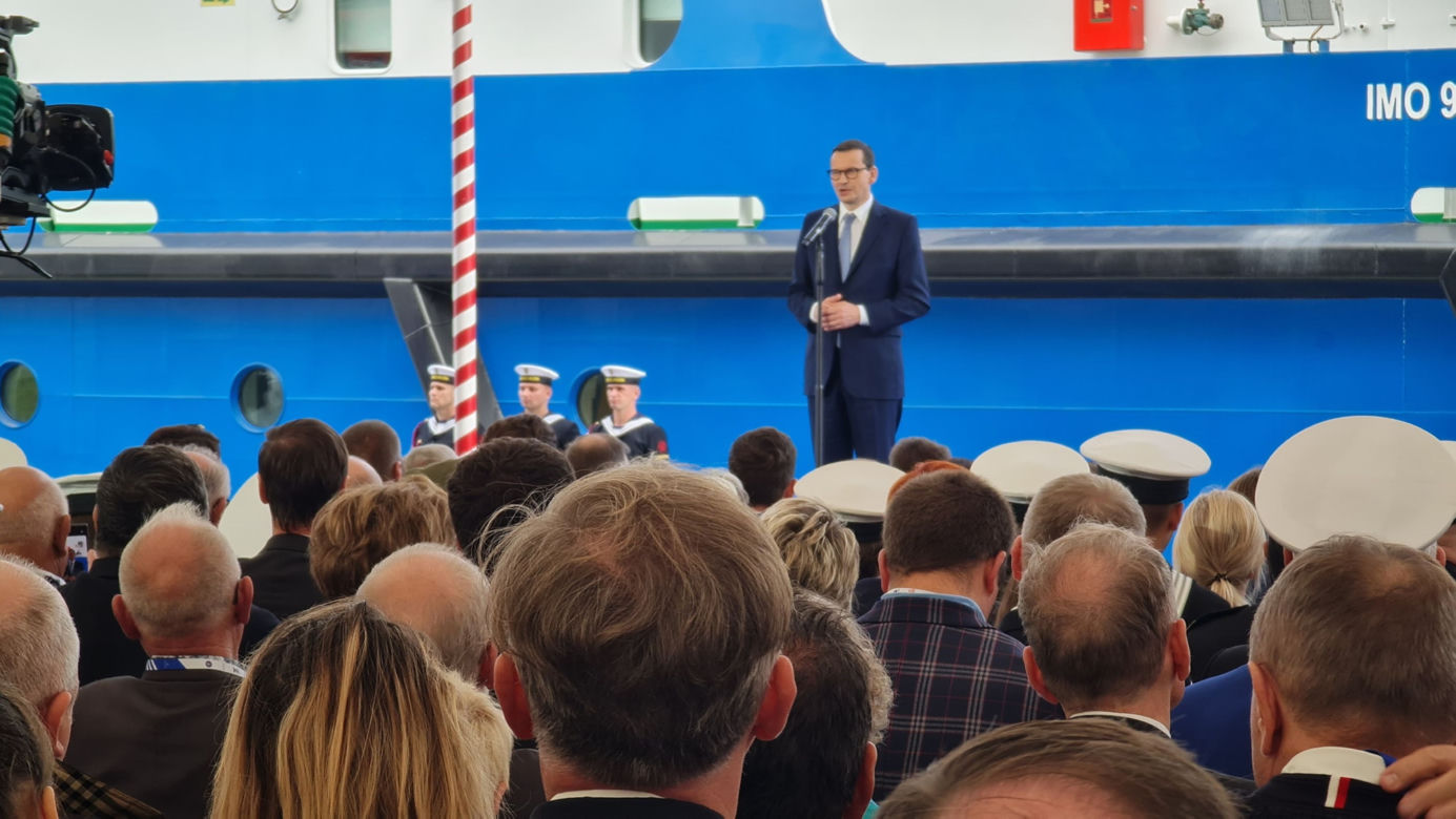 Uroczystości z okazji otwarcia kanału przez Mierzeję Wiślaną