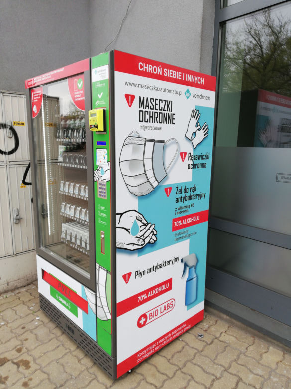 Pierwszy maseczkomat stanął w Legionowie