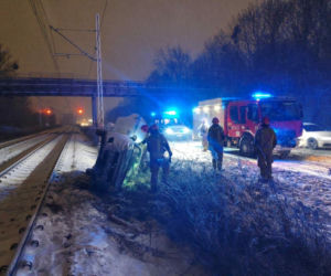 Wypadek przy torach kolejowych w Zabrzu