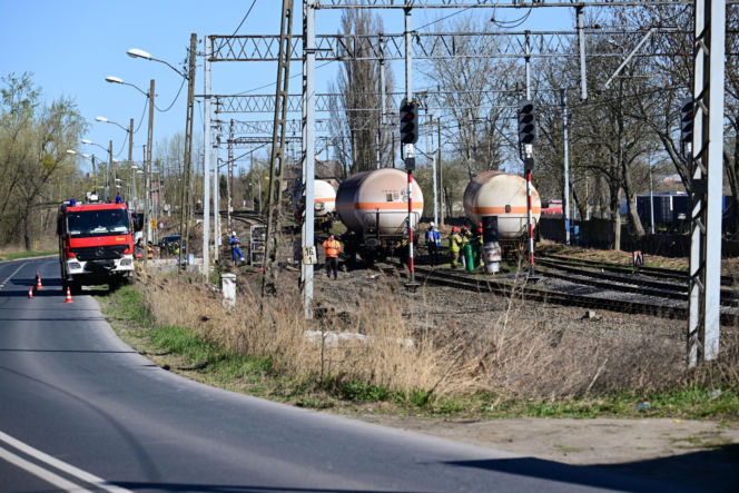 Akcja przepompowywania amoniaku z wykolejonej cysterny