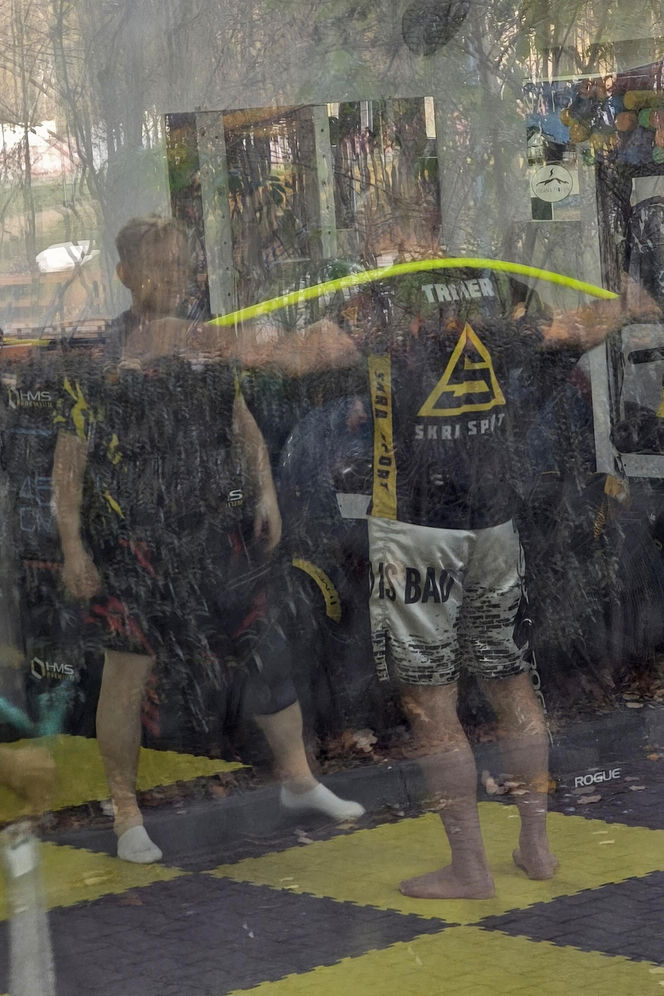 Bartosz Żukowski na siłowni