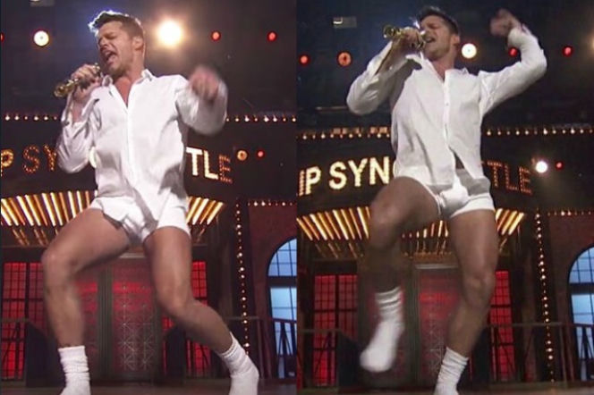 Ricky Martin występuje w samej bieliźnie [VIDEO]