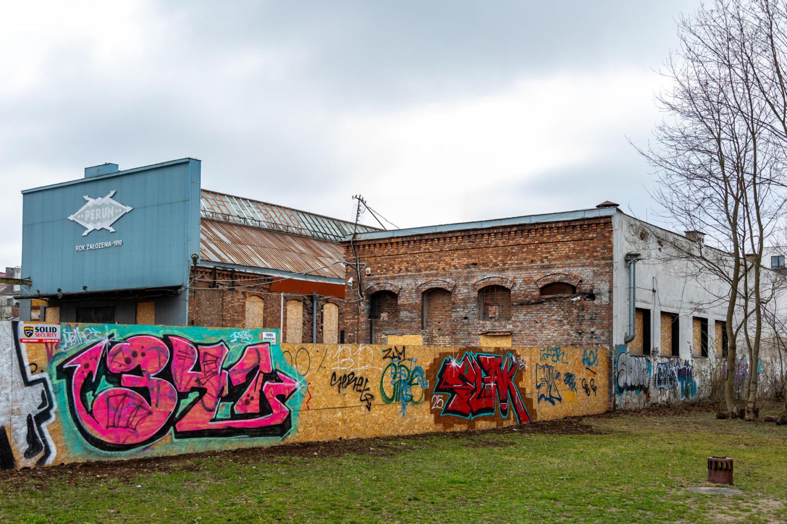 Pozostałości fabryki Perun na Kamionku w Warszawie
