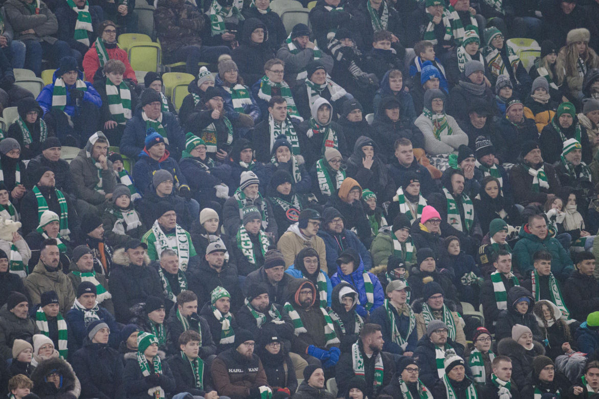 Lechia Gdańsk - Cracovia, zdjęcia kibiców z meczu 20. kolejki PKO BP Ekstraklasy