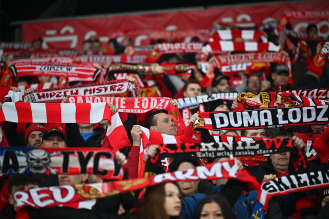 Widzew Łódź - Lech Poznań: Zdjęcia kibiców i zawodników z meczu 24. kolejki PKO BP Ekstraklasy