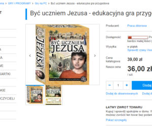 To ojciec Rydzyk sprzedaje w swoim sklepie. Są gry biblijne, komórki, a nawet pamiątki z Peru